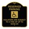 Signmission Reserved Parking Violators Are Subject to A Fine of Up to $200 Handicapped Symbol, BG-1818-22993 A-DES-BG-1818-22993 - alternate 1